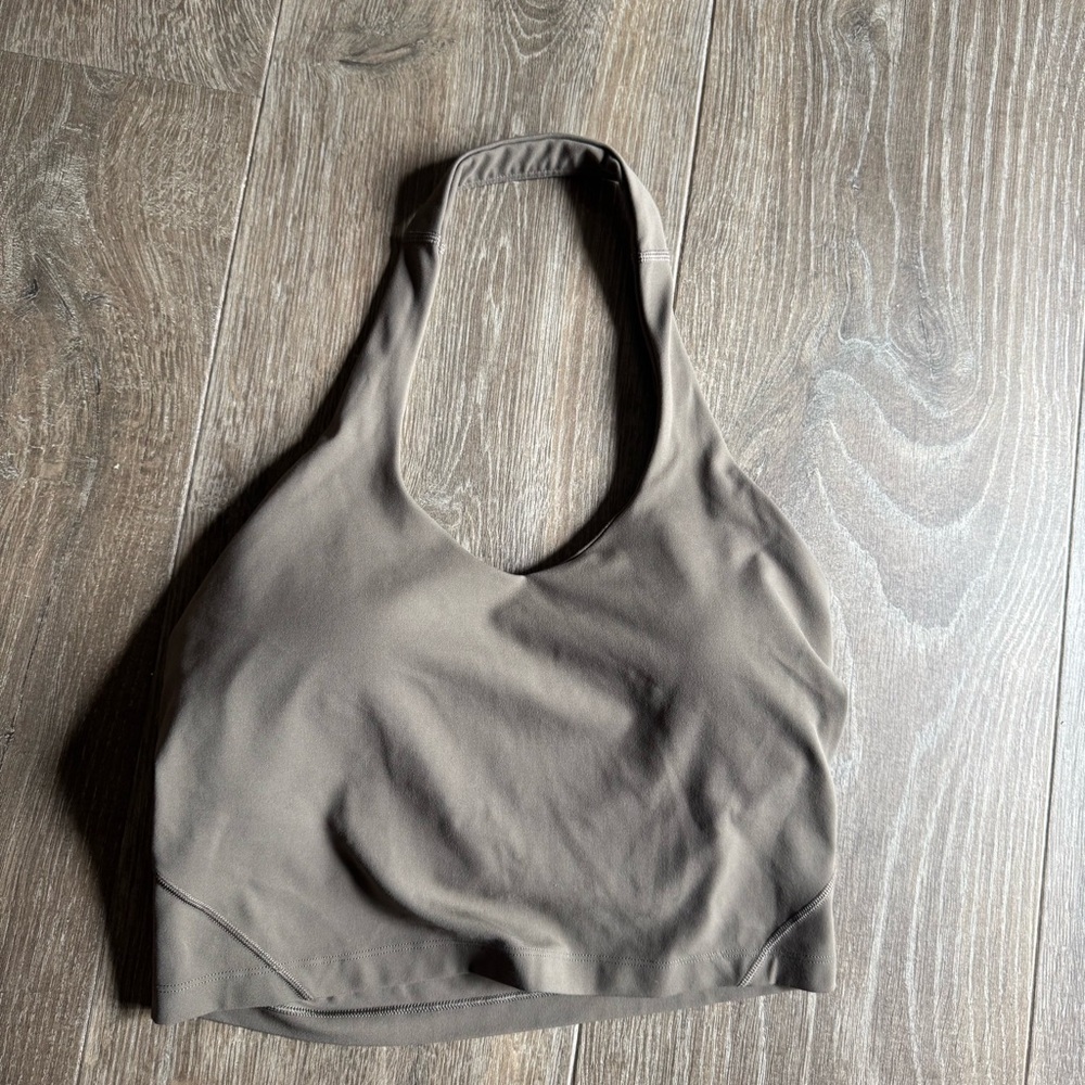 lululemon athletica Taupe Crop Top
